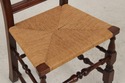 L75027:  Set of 8 Country Queen Anne Rush Seat Din