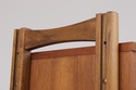 F75042: Mid Century Modern Walnut Bookcase Etagere