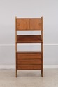 F75042: Mid Century Modern Walnut Bookcase Etagere
