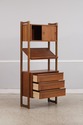 F75042: Mid Century Modern Walnut Bookcase Etagere