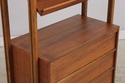 F75042: Mid Century Modern Walnut Bookcase Etagere
