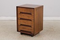 F75044: Pair Of DREXEL Perspective Walnut Nightsta
