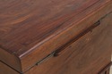 F75051: Antique Early 19th C. Flame Walnut Wine Ce