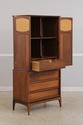 F75053: Walnut Mid Century Modern Gentlemens Chest