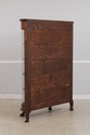 F75057: Antique Oak Curved Glass Display Cabinet
