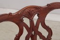 75068: Chippendale Style Mahogany Window Bench
