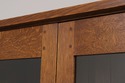 75104: STICKLEY Mission Oak 2 Glass Door China Cab