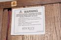 75104: STICKLEY Mission Oak 2 Glass Door China Cab