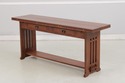 75132: STICKLEY Mission Oak Flip Top Harvest Conso