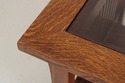 75146: STICKLEY Spindle Side Glass Top Coffee Tabl