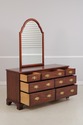 F75193: HENKEL HARRIS Cherry Dresser w. Arch Top M