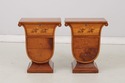 75211: Pair of Napoleonic Italian Inlaid Walnut Ni