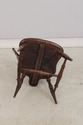 L75319: Set Of 6 Vintage Oak English Windsor Dinin