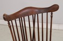 L75319: Set Of 6 Vintage Oak English Windsor Dinin