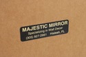 75354: MAJESTIC Rectangular Gold Finish Neoclassic