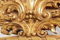 75379: Large Italian Gold Finish Horizontal Sidebo