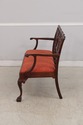 75386: Vintage Carved Mahogany Triple Back Settee 