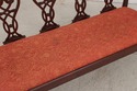 75386: Vintage Carved Mahogany Triple Back Settee 