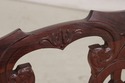 75386: Vintage Carved Mahogany Triple Back Settee 
