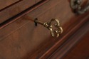 L75399: BAKER Clawfoot Walnut 2 Piece China Cabine