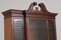 L75399: BAKER Clawfoot Walnut 2 Piece China Cabine
