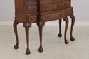 L75399: BAKER Clawfoot Walnut 2 Piece China Cabine