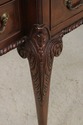 L75399: BAKER Clawfoot Walnut 2 Piece China Cabine