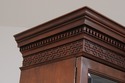 L75399: BAKER Clawfoot Walnut 2 Piece China Cabine