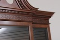 L75399: BAKER Clawfoot Walnut 2 Piece China Cabine