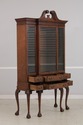 L75399: BAKER Clawfoot Walnut 2 Piece China Cabine