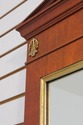 75406: KINDEL Regency Mahogany Pediment Top Wall M