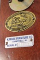 75414: KARGES Chippendale Beveled Glass Mahogany C