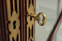 75414: KARGES Chippendale Beveled Glass Mahogany C