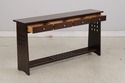 75418: STICKLEY Cherry Arts & Crafts Console Sofa 