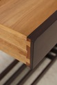 75418: STICKLEY Cherry Arts & Crafts Console Sofa 