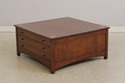 75524: STICKLEY Harvey Ellis Square Oak Cocktail T