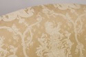 74166: SOUTHWOOD Gold Damask Camelback Sofa