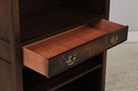74839: Pair KNOB CREEK Walnut Mahogany Open Bookca