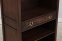 74839: Pair KNOB CREEK Walnut Mahogany Open Bookca