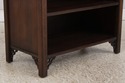 74839: Pair KNOB CREEK Walnut Mahogany Open Bookca