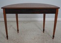 L67854: Adams Style Highly Inlaid Demilune Console