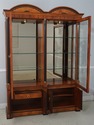 67980: CENTURY Neoclassical Beveled Glass China Di