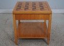 67958: Pair BAKER Parquetry Top Mid Century Modern