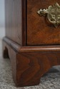 L67517: BAKER George III Style Burl Walnut Kneehol