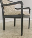 59693EC: Modern Upholstered Black Frame Open Armch