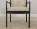 59693EC: Modern Upholstered Black Frame Open Armch