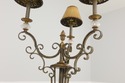 L55449EC: MAITLAND SMITH Iron & Brass Candelabra F