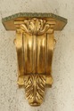 L55417EC: Pair Large Gold Wall Shelf Sconces