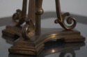 F72534: Pair Of Brass & Glass Lidded Vase Candle H