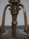 F72534: Pair Of Brass & Glass Lidded Vase Candle H